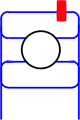 bearing with snap ring groove & snap ring